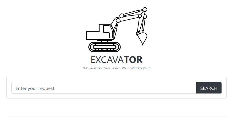 excavator deep web search engine