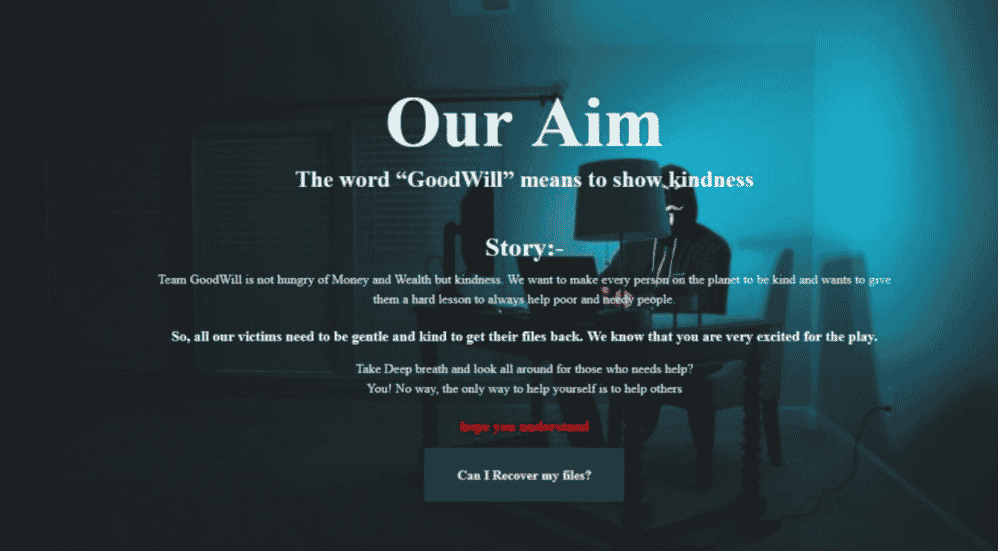 goodwil is a new ransomware group