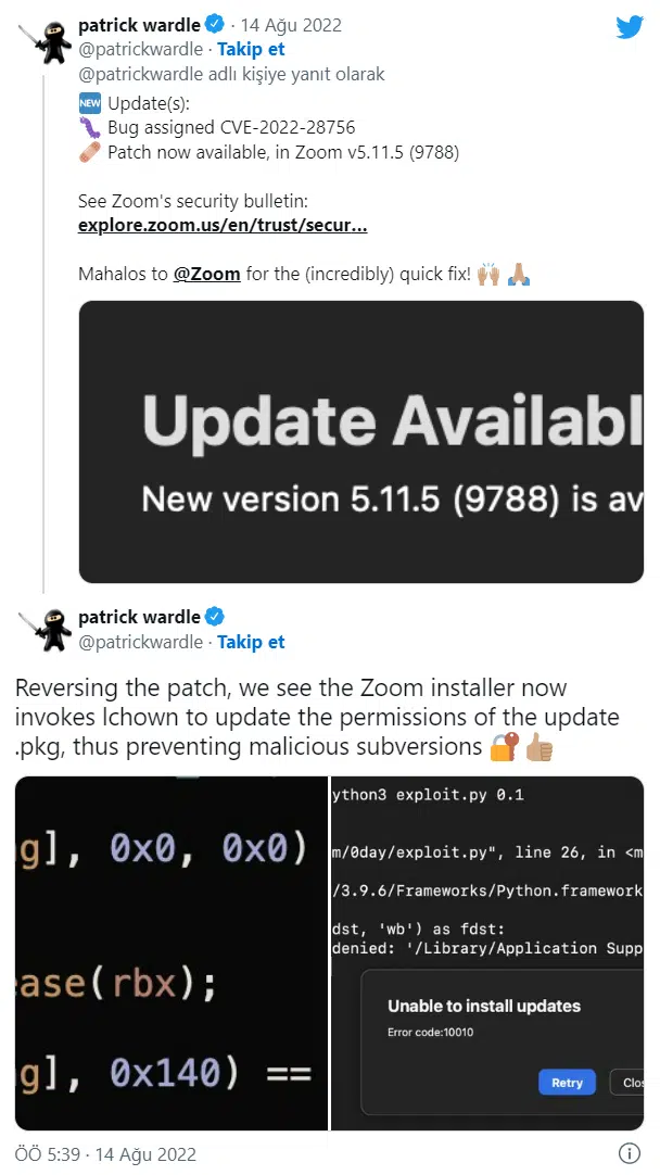 zoom releases updates fixing a critical vulnerability affecting macos
