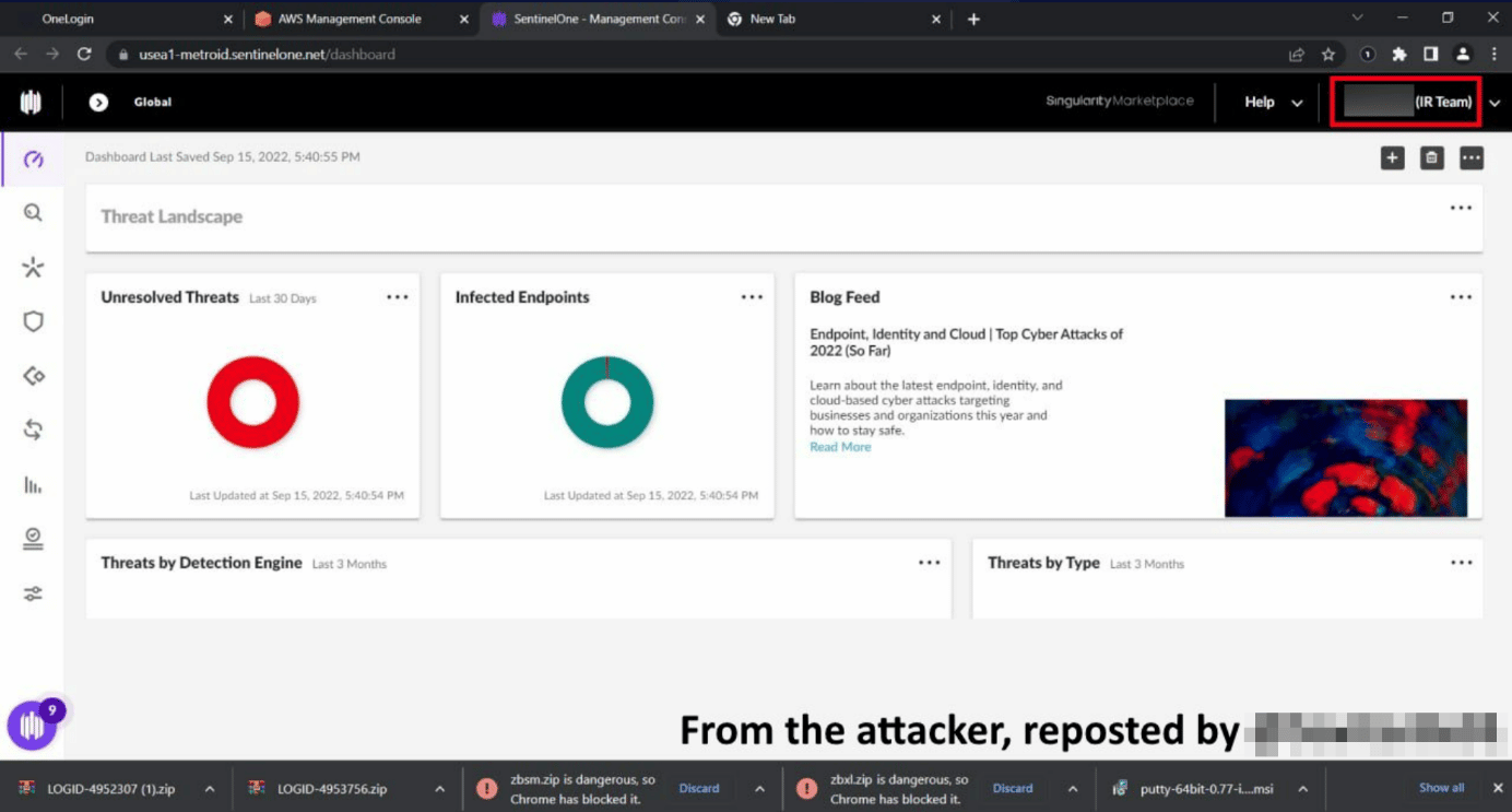 Figure 1: The screenshot released by the threat actors