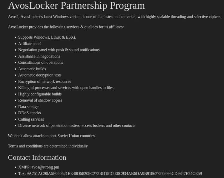 Indepth Analysis of AvosLocker Ransomware Brandefense
