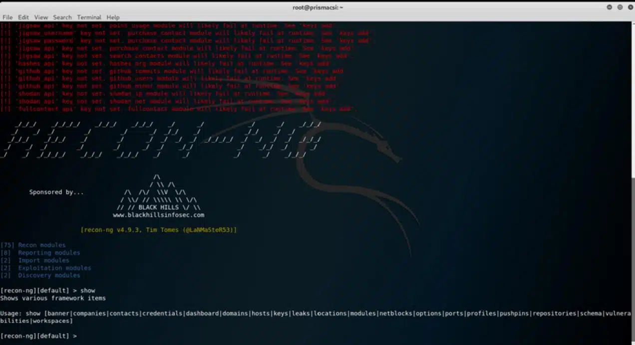 OSINT With Recon-ng - BRANDEFENSE
