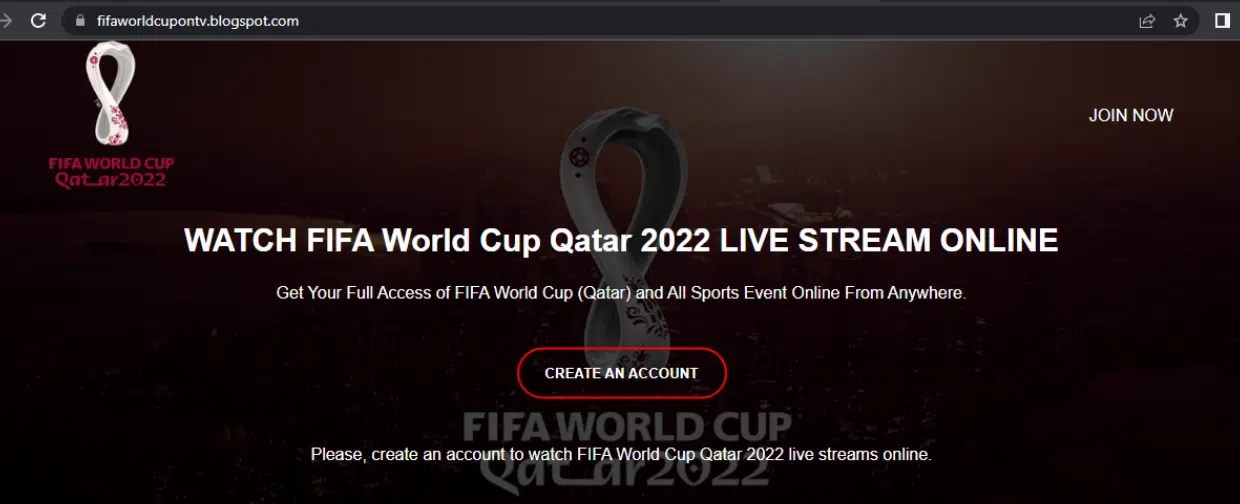 fifa world cup qatar 2022 fake website