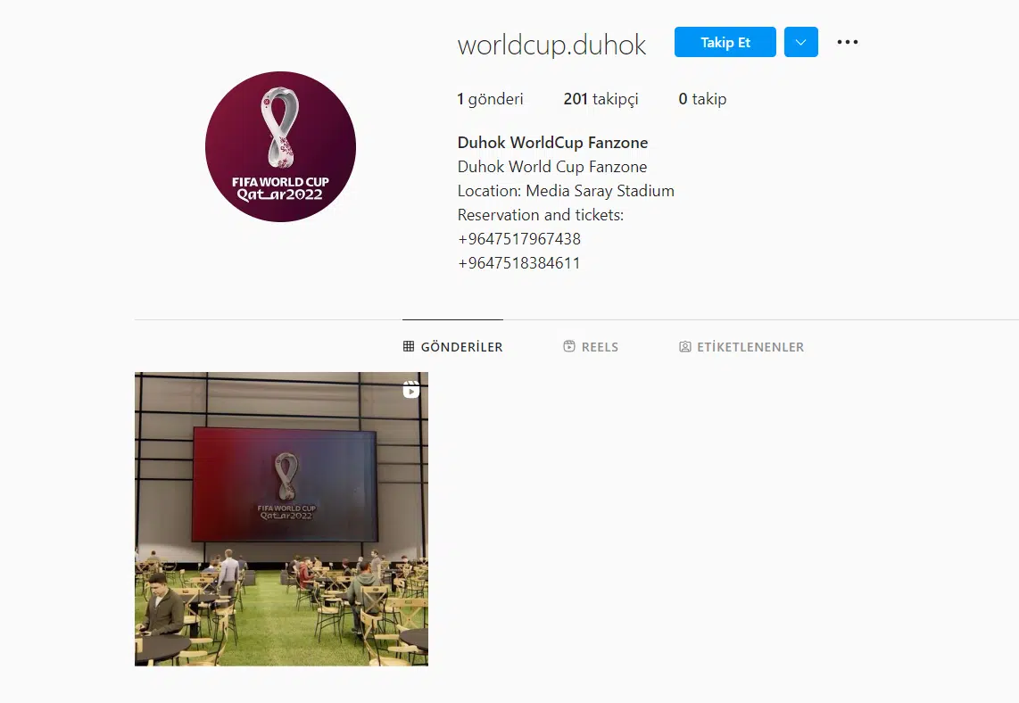 qatar 2022 world cup fake instagram page