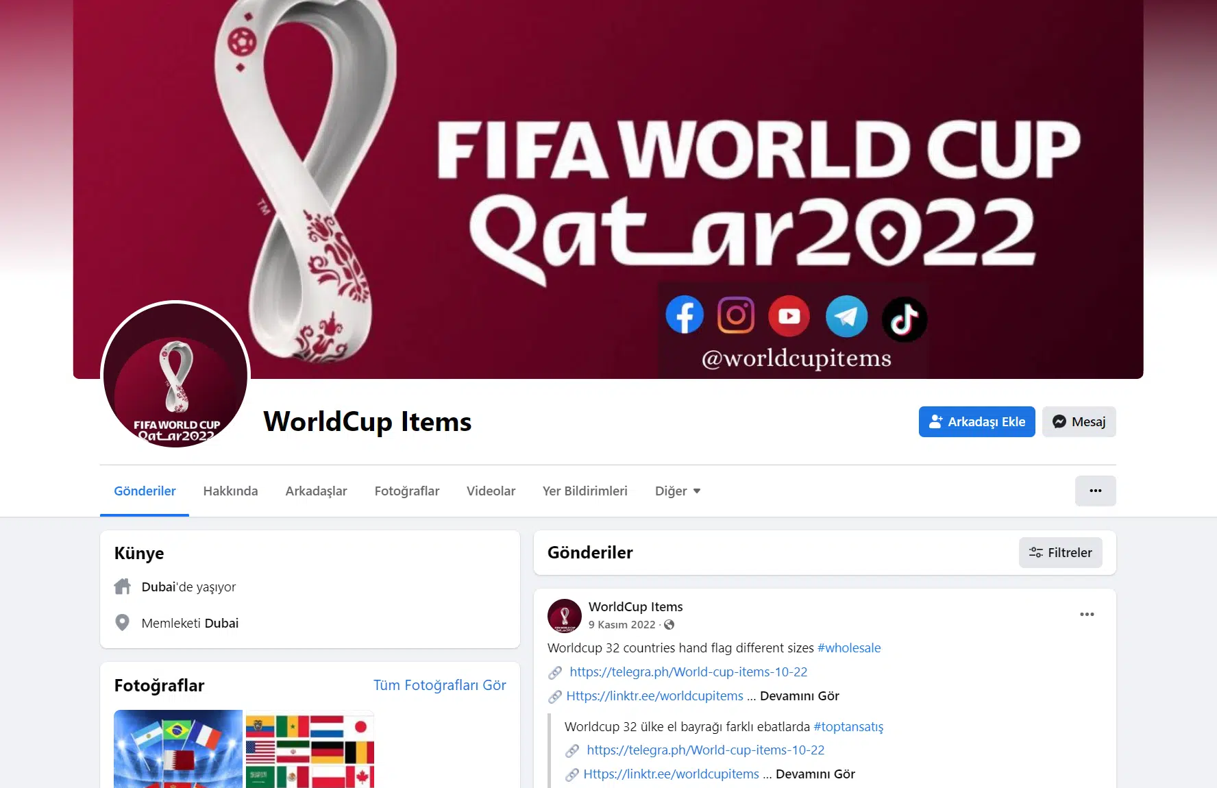 2022 qatar world cup facebook