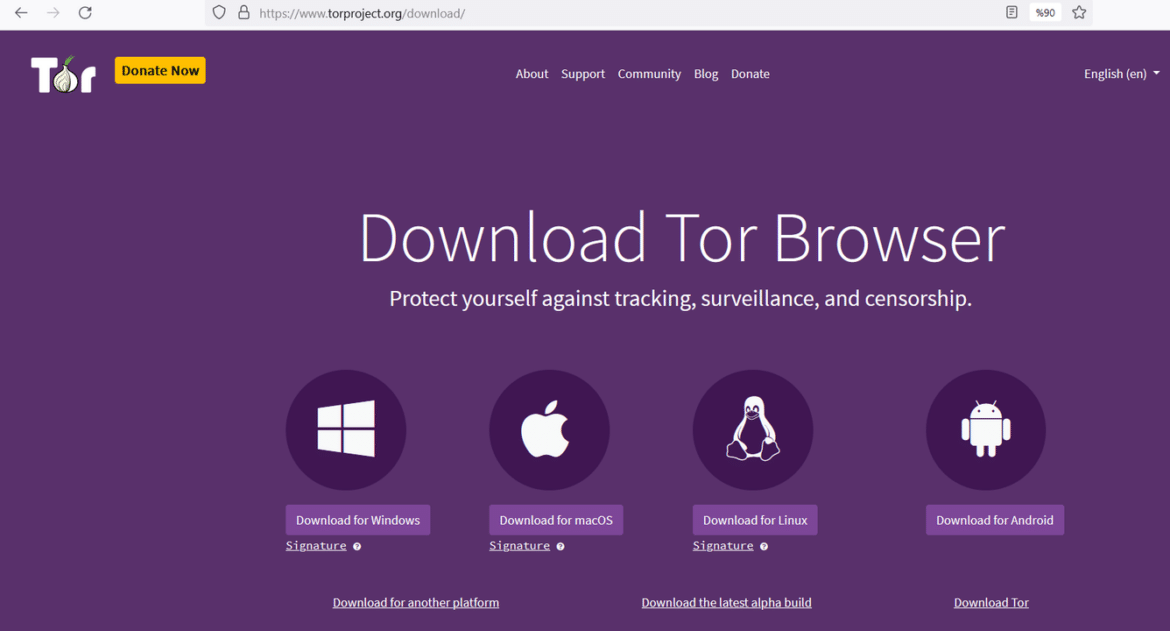 downloading the tor browser