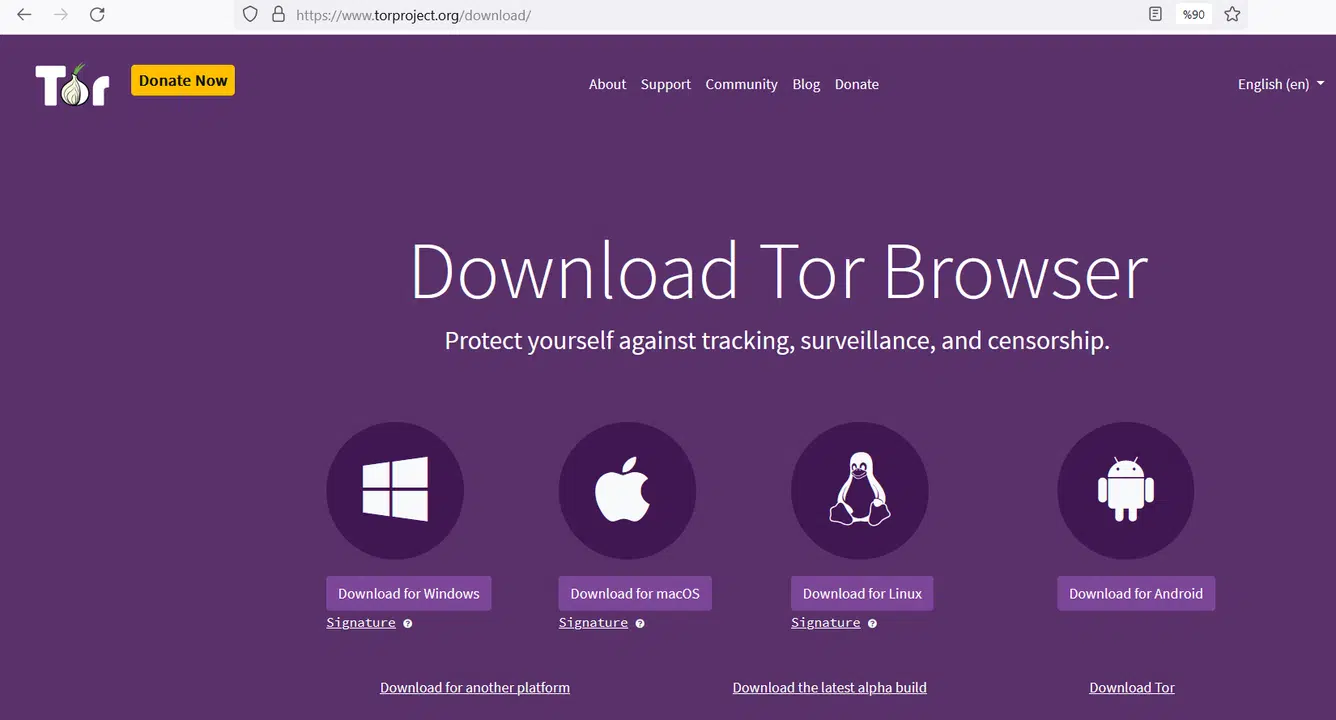 downloading the tor browser