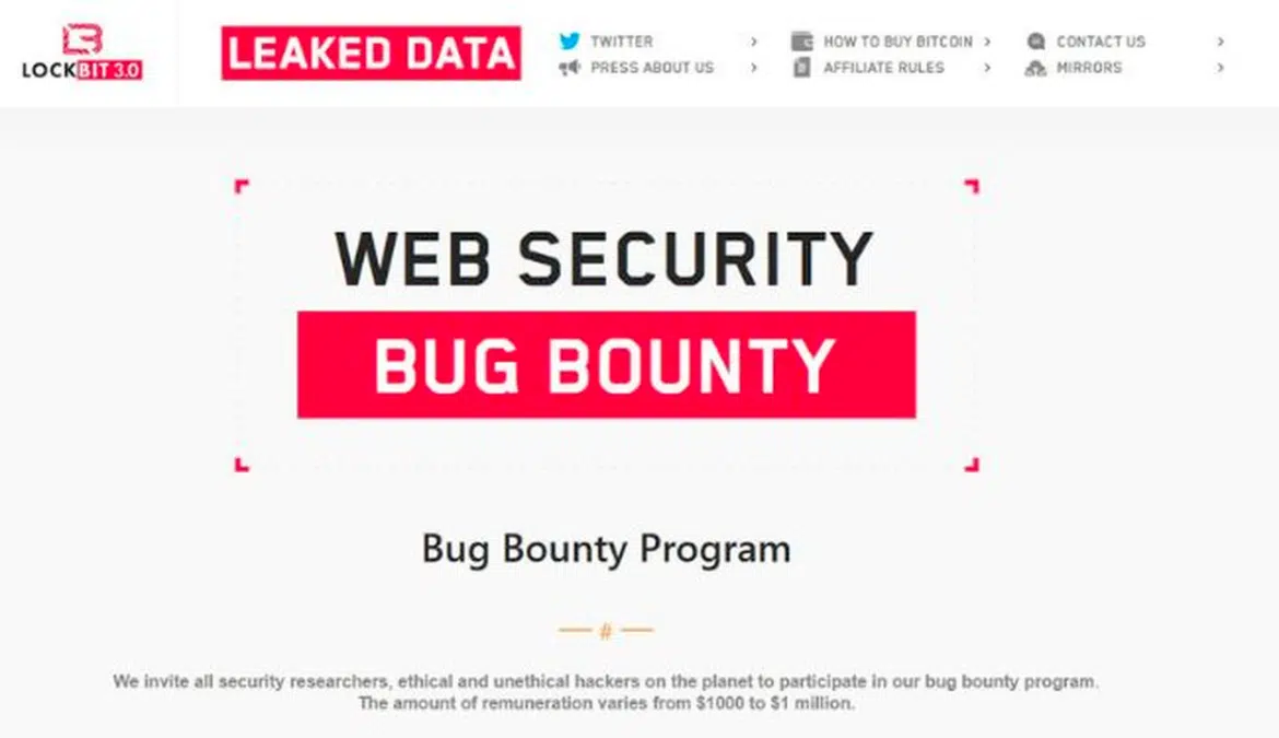lockbit bug bounty