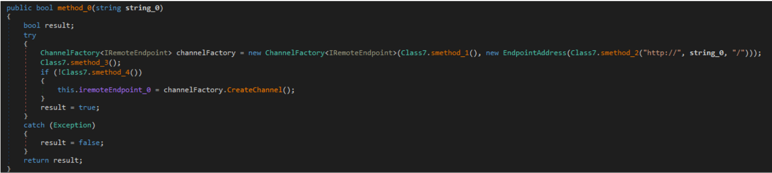 creating class during process for redline