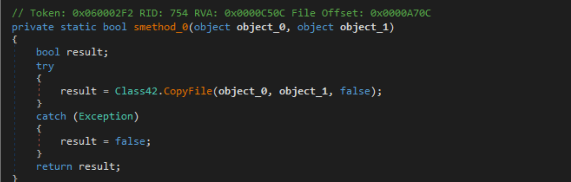 unique .tmp file, redline