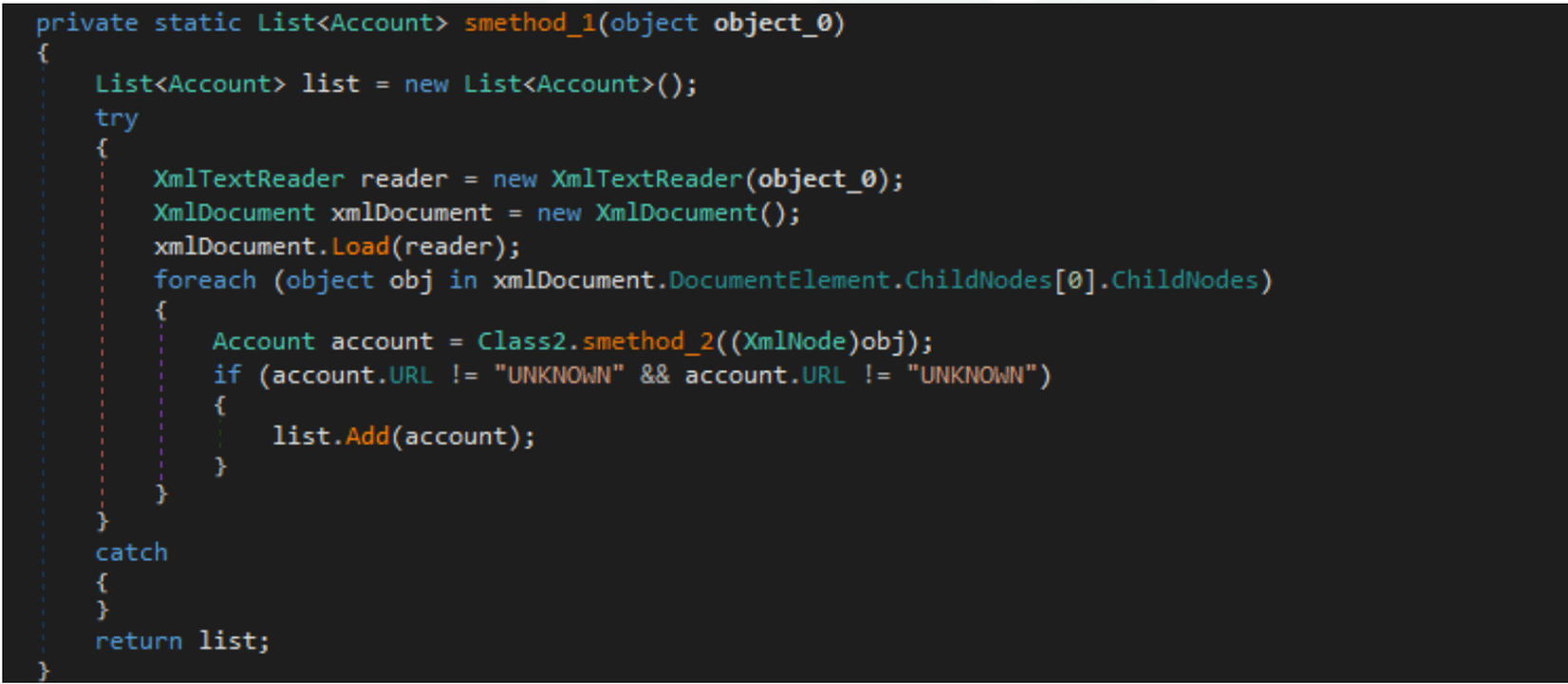 creating xml reader file for redline