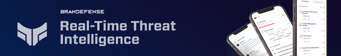 Brandefense mobile threat intelligence interface showing risk scores and incident alerts