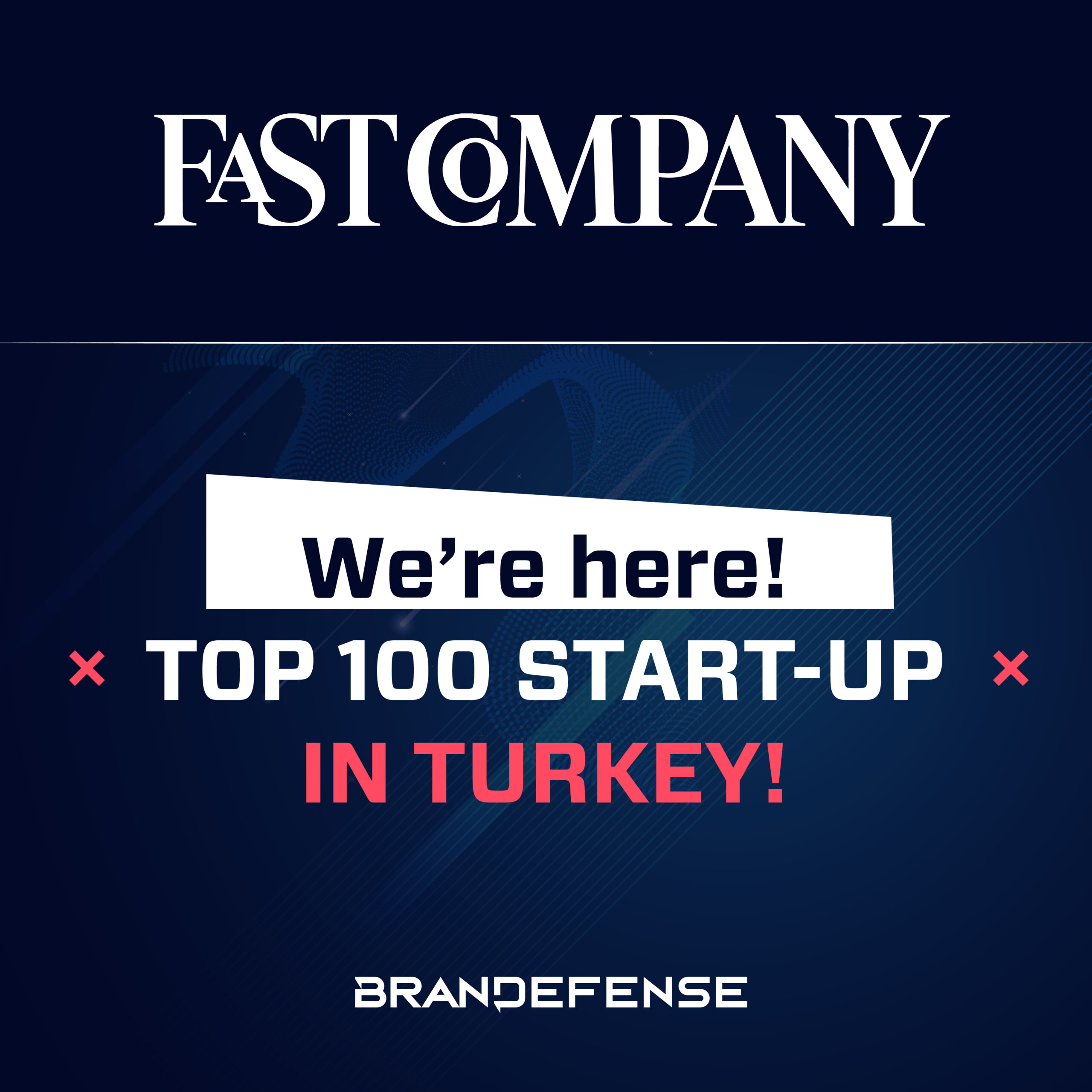 Brandefense featured in Fast Company Turkey’s Top 100 Startups list 2025
