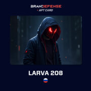 Illustration of Larva-208, a Russia-aligned hybrid cyber threat actor operating ransomware and espionage campaigns