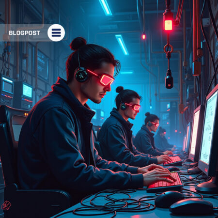 Cybersecurity professionals using advanced monitoring systems to protect the energy sector from external threats
