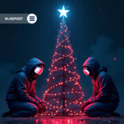 Two figures facing a glowing digital tree symbolizing the evolving attack surface in 2026