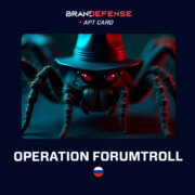 Operation ForumTroll APT card showing Russia-aligned influence and espionage threat actor