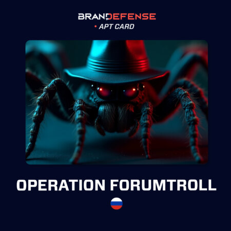 Operation ForumTroll APT card showing Russia-aligned influence and espionage threat actor