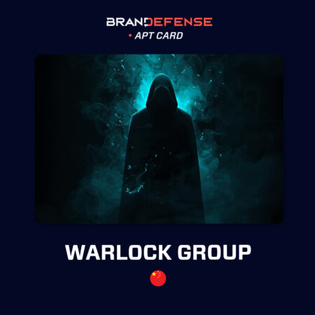 Warlock Group ransomware APT card showing China attribution and SharePoint ToolShell exploitation activity