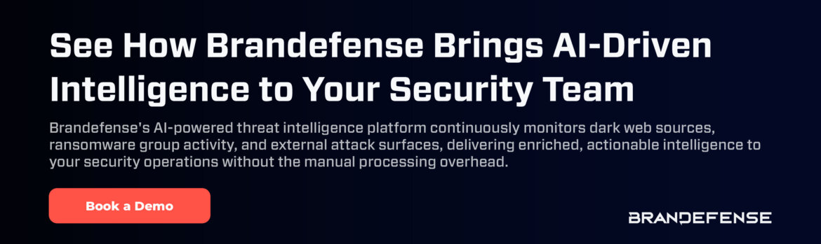 Brandefense AI-powered threat intelligence platform delivering actionable intelligence to modern security teams