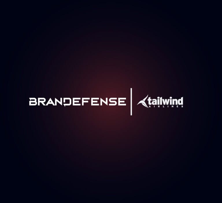 Brandefense and Tailwind Airlines logo partnership image.