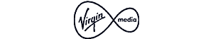 Brandefense logo with Virgin Media branding for cybersecurity.