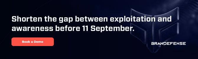Shorten the gap between exploitation and awareness before 11 September — Book a Demo banner