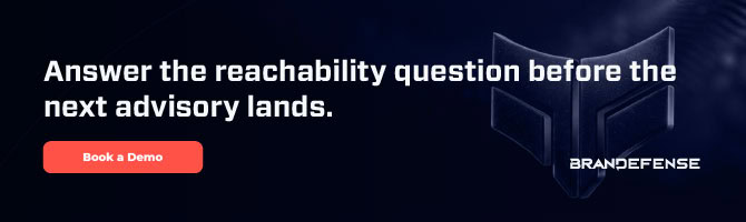 Answer the reachability question before the next advisory lands with BrandeDefense.