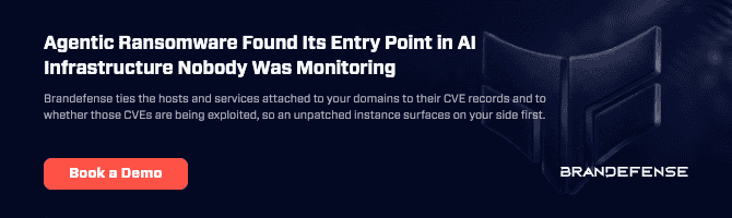 AI infrastructure with cybersecurity monitoring for ransomware detection.