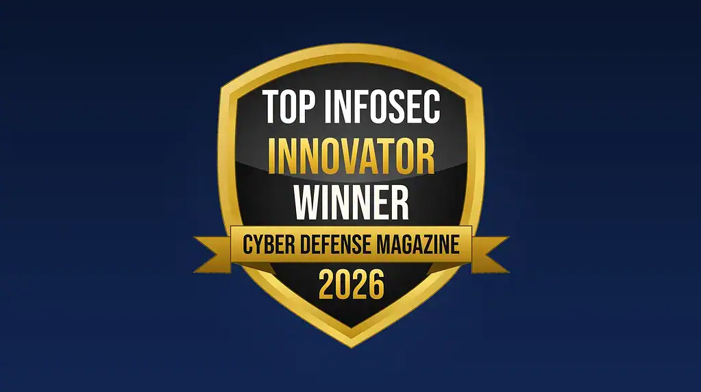 Top Infosec Innovator Winner badge for Cyber Defense Magazine 2026.