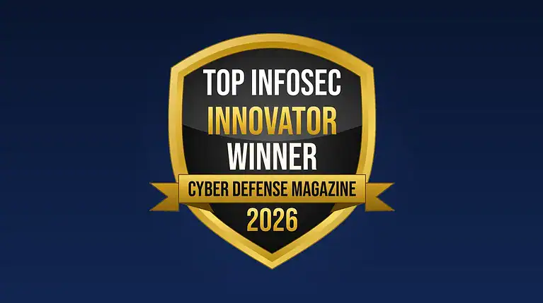 Top Infosec Innovator Winner badge for Cyber Defense Magazine 2026.